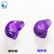 耳机胶套喷砂