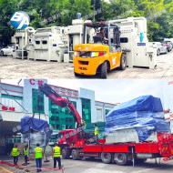 防爆提升输送式喷砂机（PLC 压力数显、湿式集尘）
