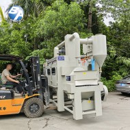 提升输送式喷砂机 