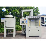 全自动回转转盘式喷砂机 