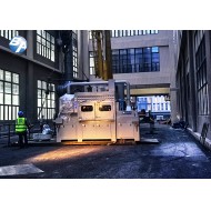 防爆提升输送式喷砂机