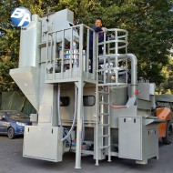 防爆提升输送式喷砂机（自带筛砂机） 