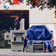 防爆全自动回转转盘式喷砂机 