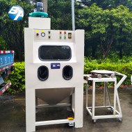 台车转盘湿式喷砂机 