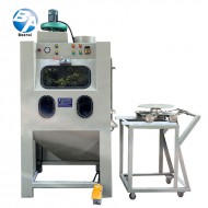 台车转盘湿式喷砂机 