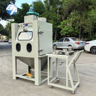 台车转盘湿式喷砂机 