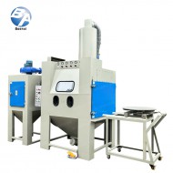 BA-1500TD-5台车转盘半自动喷砂机 