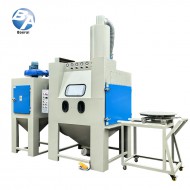 BA-1500TD-5台车转盘半自动喷砂机 