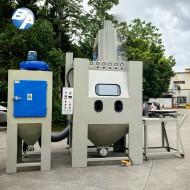 BA-1500TD-5台车转盘半自动喷砂机 