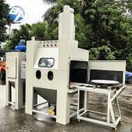 BA-1500TD-5台车转盘半自动喷砂机 