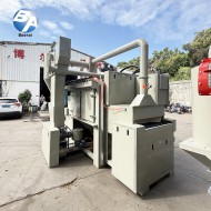 防爆提升智能全自动输送式喷砂机 