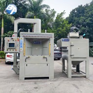 全自动回转转盘式喷砂机 