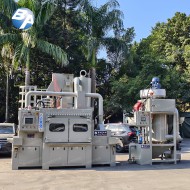 提升输送式喷砂机 