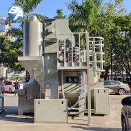 提升输送式喷砂机 