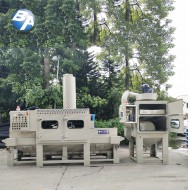 旋风式防爆输送式喷砂机配湿式集尘机 