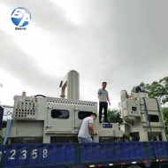 旋风式防爆输送式喷砂机配湿式集尘机 