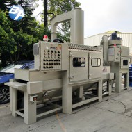 旋风式防爆输送式喷砂机配湿式集尘机 