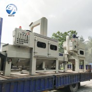 旋风式防爆输送式喷砂机配湿式集尘机 