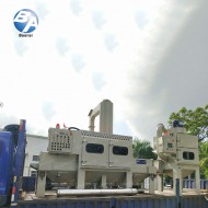 旋风式防爆输送式喷砂机配湿式集尘机 