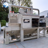 双线全自动防爆输送式喷砂机 