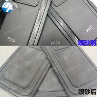 手机后盖去毛刺喷砂效果 