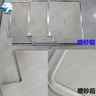 铝板钢砂喷砂效果 