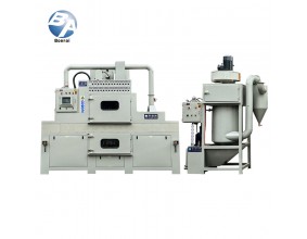 防爆提升式双面喷砂机（配湿式集尘机） 